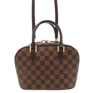 Louis Vuitton Damier Ebene Brown Saria Bag